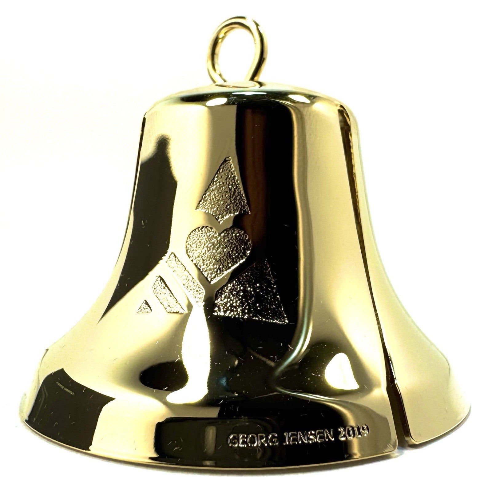 GEORG JENSEN 18k Gold Plated 2019 Christmas Holiday Bell Ornament