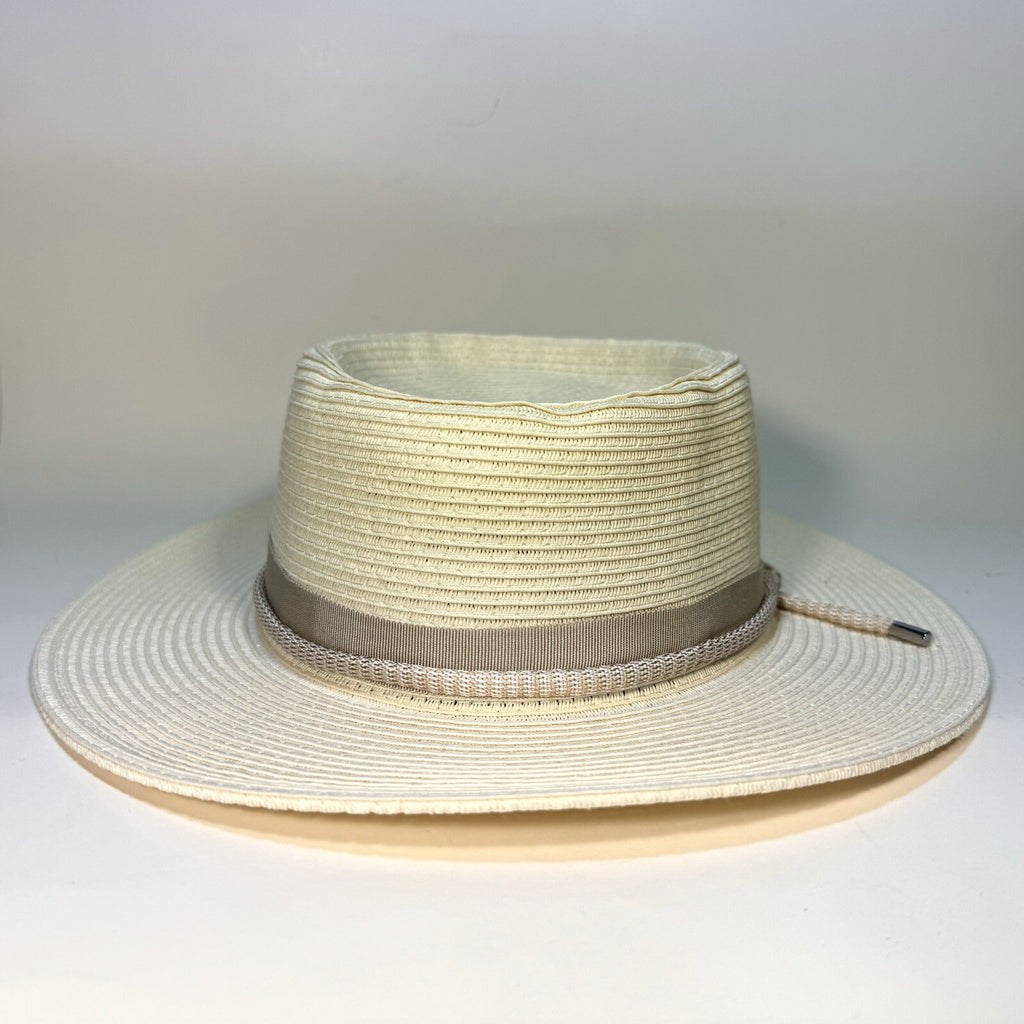 RAG & BONE Womens Somer Woven Straw Hat Ivory (MSRP $225)