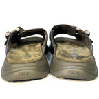 DIOR x Travis Scott Mens Cactus Jack H-Town Suede Sandals Brown (MSRP $1,150)