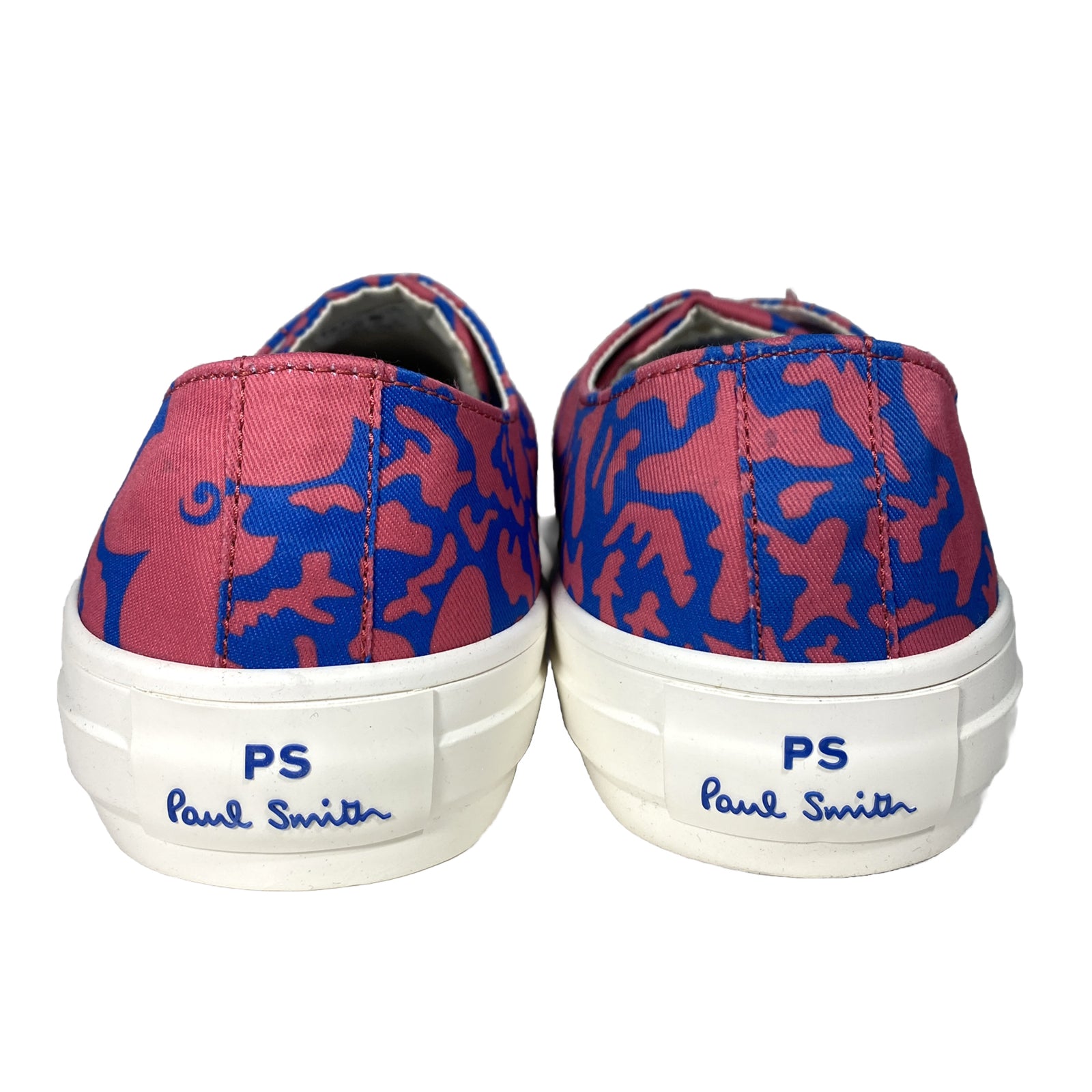 PS PAUL SMITH Mens Kinsey Floral Print Canvas Low Top Sneakers Red (MSRP $195)
