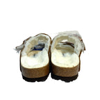 BIRKENSTOCK Womens Arizona Shearling Fur Sandals Narrow Mink Brown (MSRP $150)