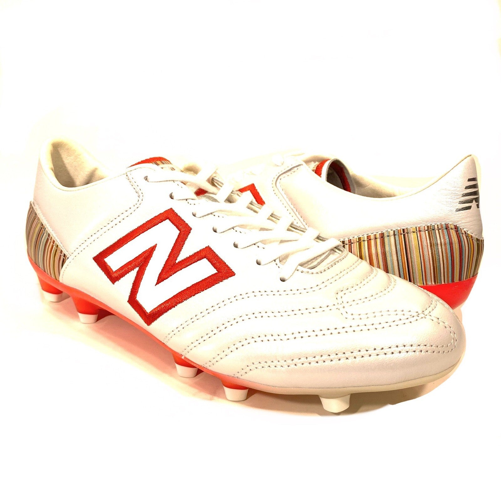 PAUL SMITH x NEW BALANCE Mens Football Soccer Cleats Stripe White US 7.5