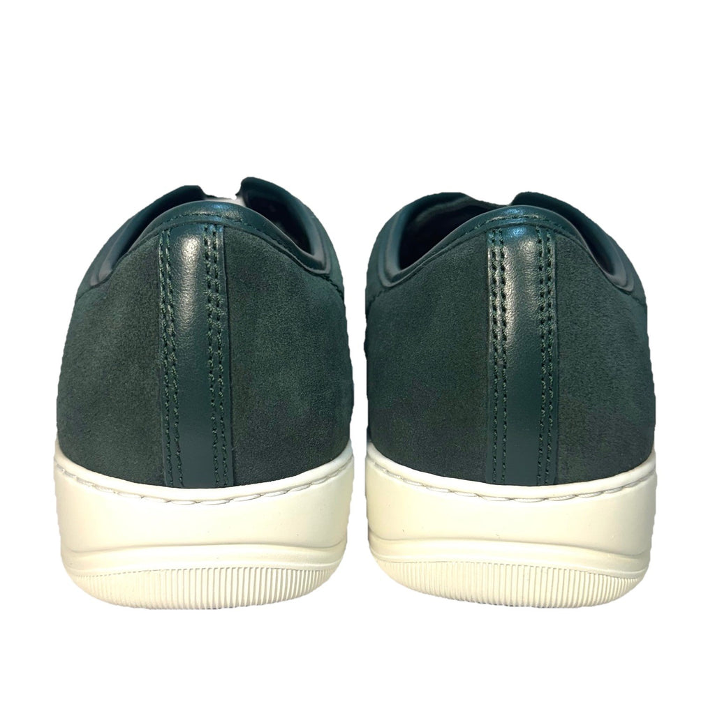LANVIN Mens DDB1 Cap Toe Suede Leather Low Top Sneakers Ranger Green (MSRP $590)