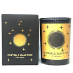 DS & DURGA Portable Xmas Tree Holiday Pine Scented Perfumed Candle Black 7oz