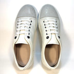 LANVIN Mens DDB1 Basket Cap Toe Leather Low Top Sneakers White (MSRP $590)
