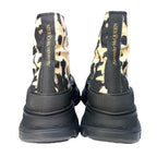 ALEXANDER MCQUEEN Mens Tread Slick Logo Hightop Sneaker Boots Black (MSRP $890)