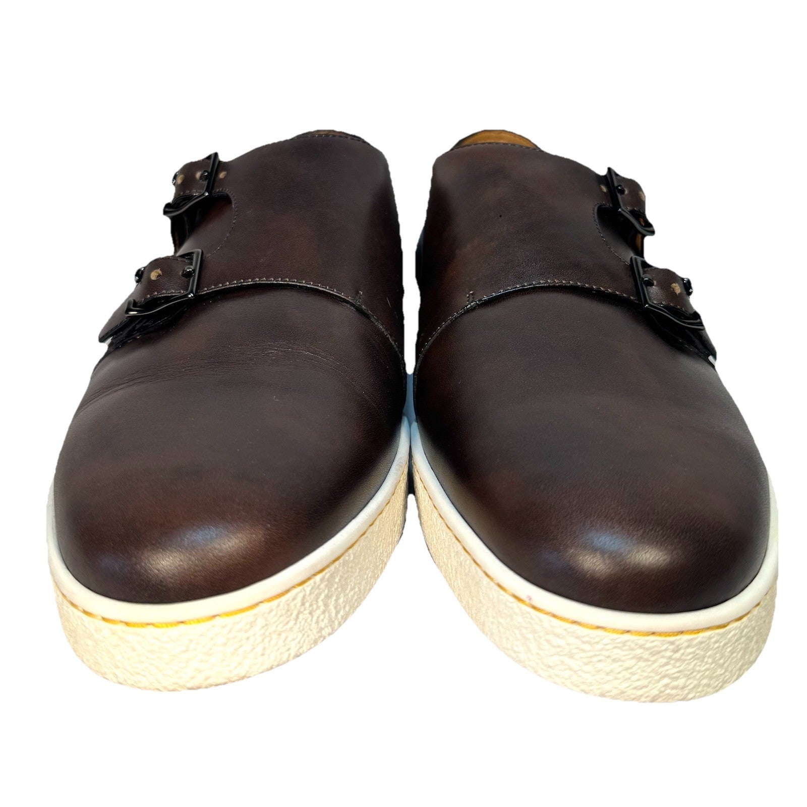 JOHN LOBB Mens Holme Museum Leather Monkstrap Sneakers Brown 10 (MSRP $1,190)