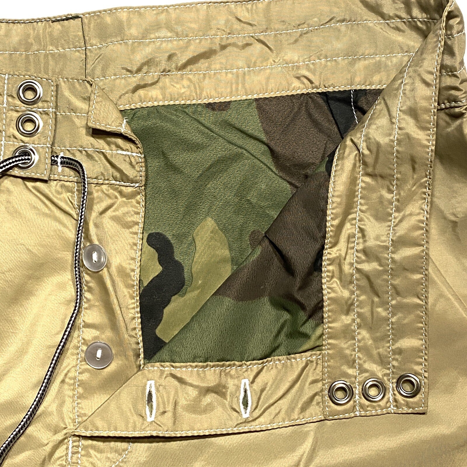 BIRDWELL For Todd Snyder Mens Beach Britches Swim Board Shorts Khaki (MSRP $168)