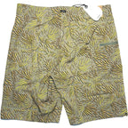 PRANA Mens 9in Fenton Board Shorts Swim Trunks Juniper Fronds Green (MSRP $65)