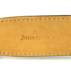 JOHN LOBB Mens Parisian 32mm Museum Calf Leather Belt Brown 120cm (MSRP $580)