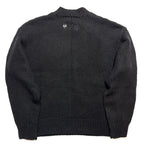 RAG & BONE x FOX Mens Logo Crewneck Wool Knit Sweater Black (MSRP $695)