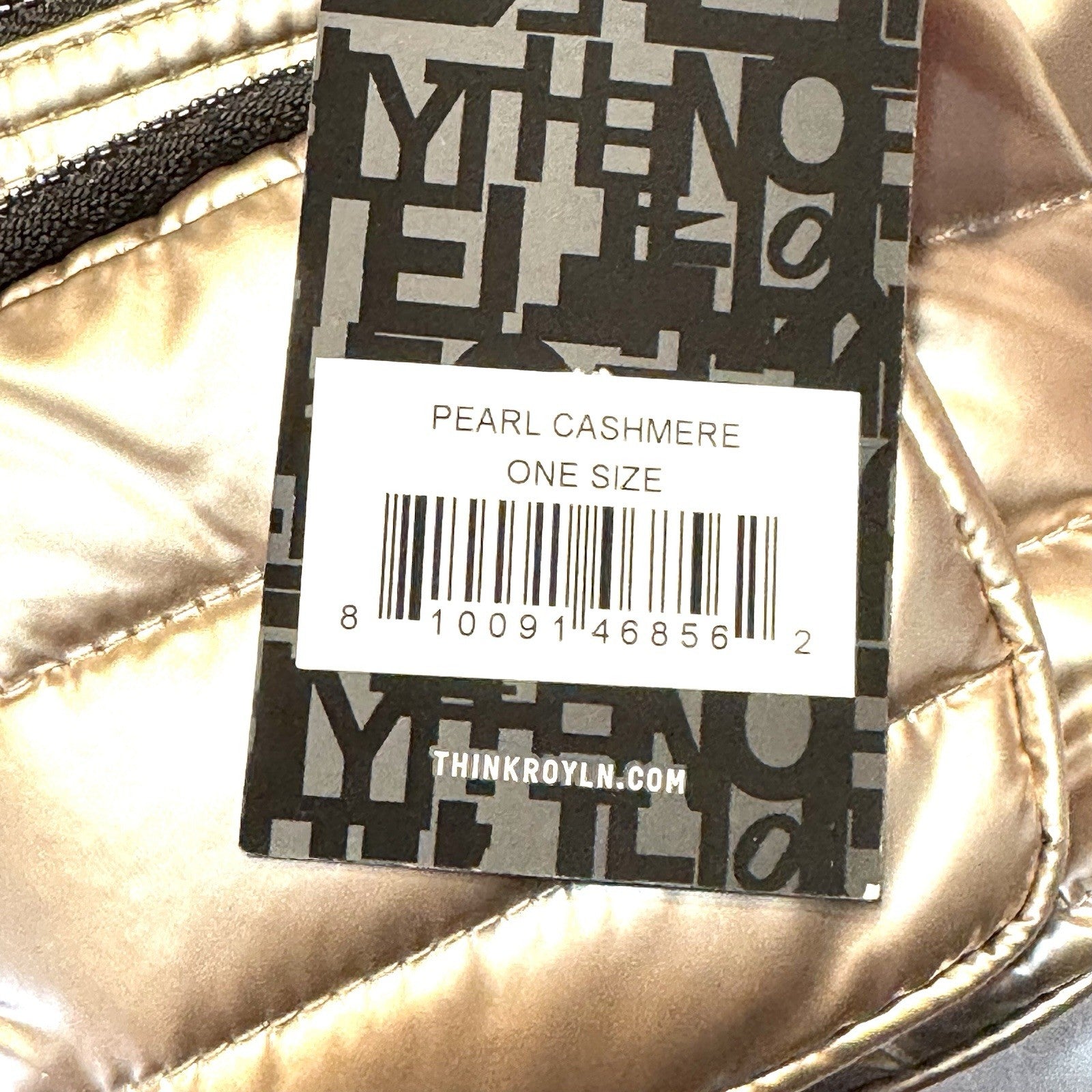 THINK ROYLN Double Trouble Crossbody Shoulder Bag Pearl Cashmere Gold -MSRP $188