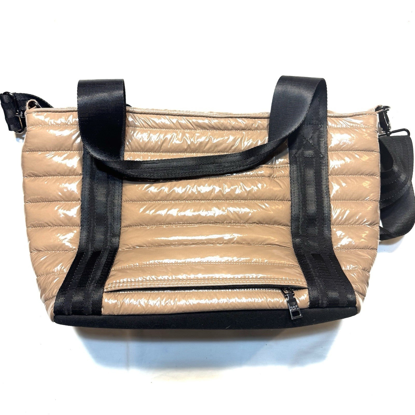 THINK ROYLN Jr. Jetset Wingman Tote Bag Glossy Caramel Tan (MSRP $158)