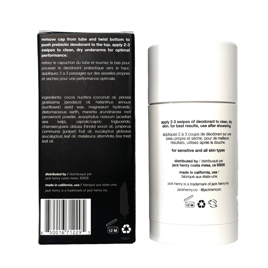 JACK HENRY Prebiotic Deodorant Stick Tea Tree Magnesium 2.6oz (MSRP $22)