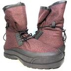ZEGNA Mens Runway Wool Cinched Winter Boots Maroon Red 9 (MSRP $2,195)