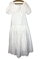VERONICA BEARD Cali Eyelet Off Shoulder Maxi Dress White (MSRP $748)