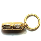 ALEXANDER MCQUEEN Brass Mini Union Jack Clutch Keychain Gold (MSRP $295)
