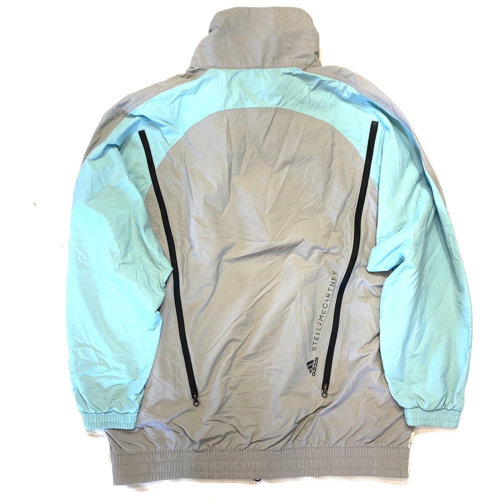 ADIDAS STELLA MCCARTNEY Womens Splash Camo Zip Track Jacket Grey (MSRP $230)