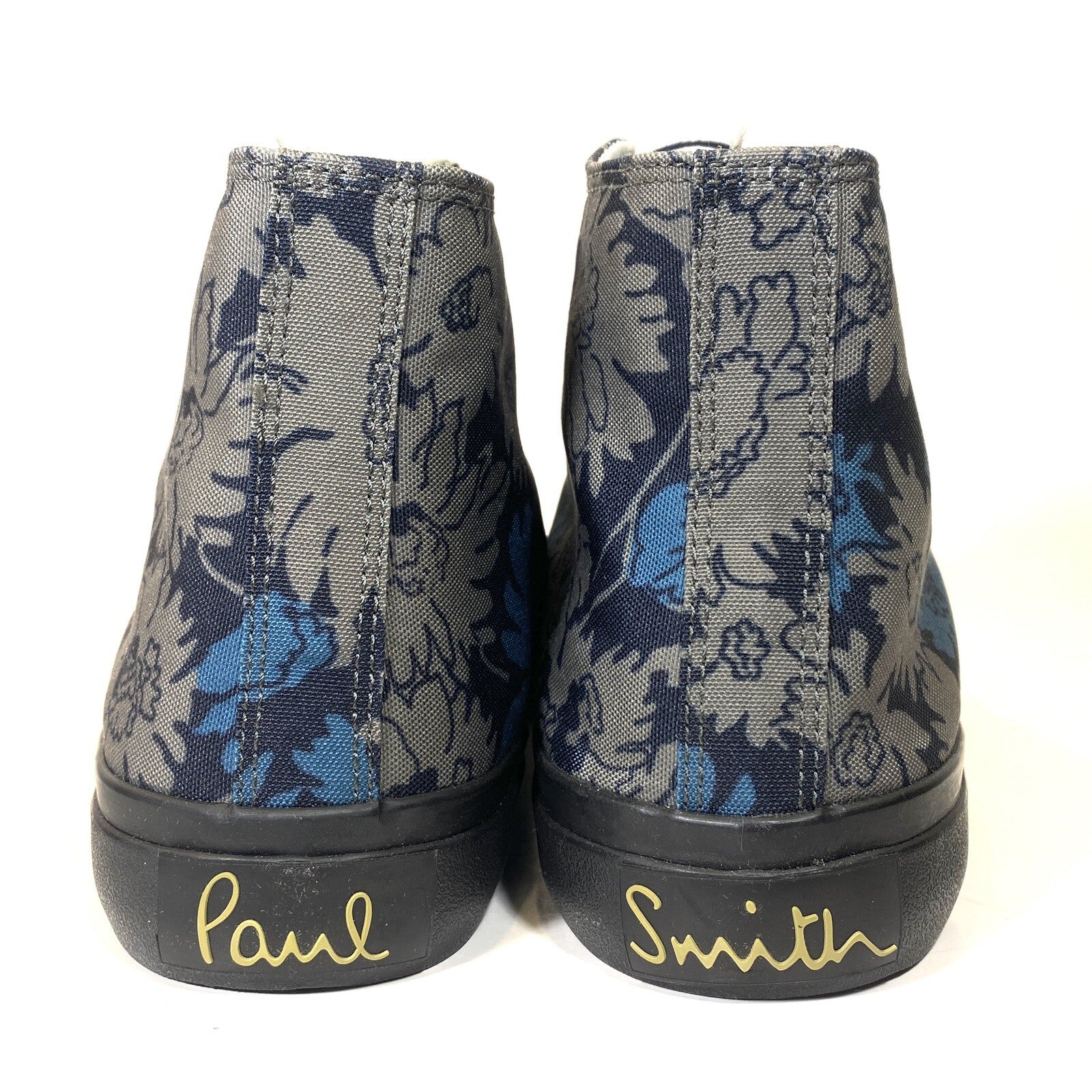 PAUL SMITH Mens Carver Floral Canvas High Top Sneakers Green 6 (MSRP $270)