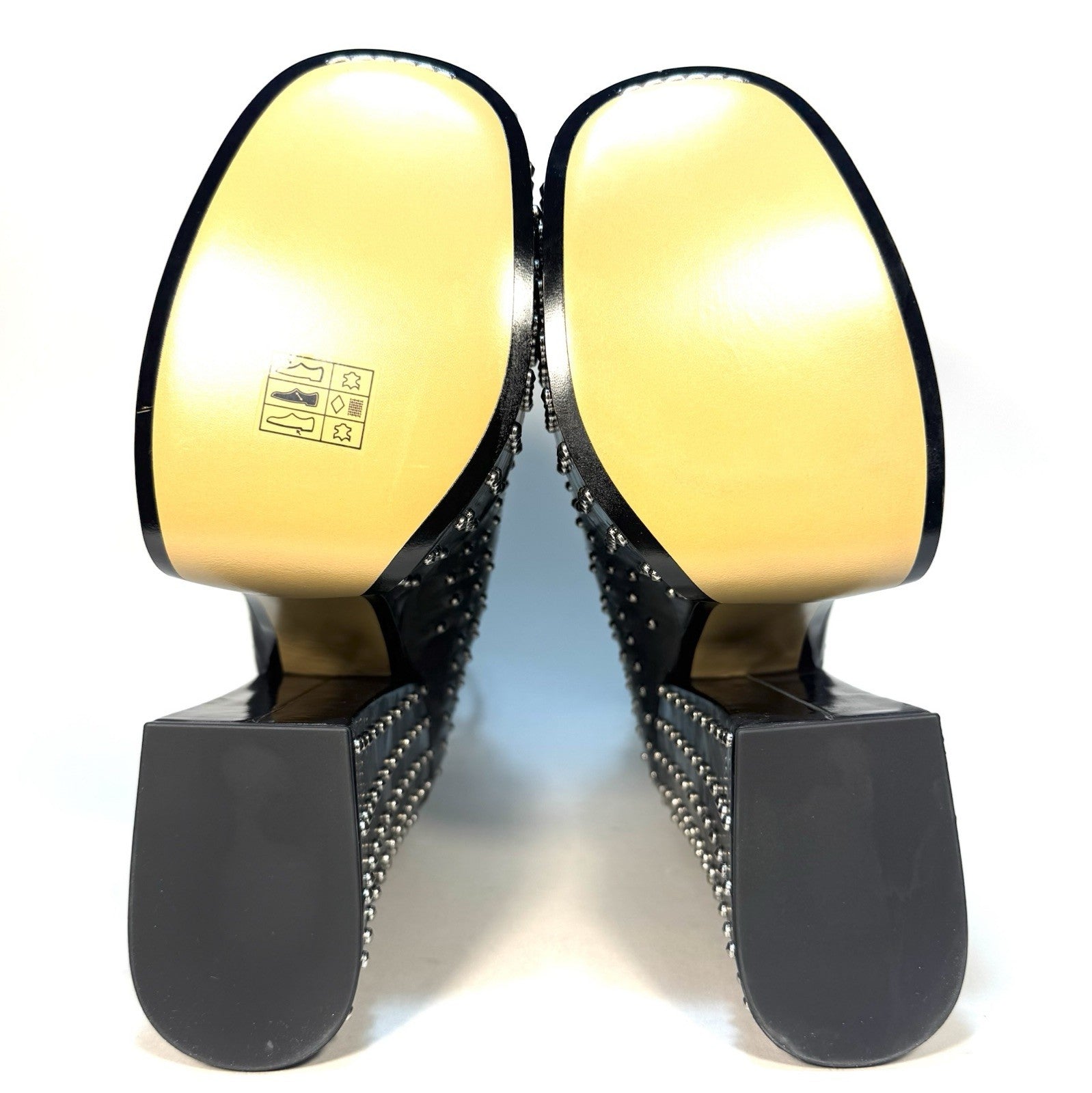 MARC JACOBS The Kiki Ankle Platform Studded Leather Boots Black (MSRP $650)