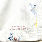 SATURDAYS NYC Mens Philippine de Richemont Bobby Surf Girl Swim Shorts White 29