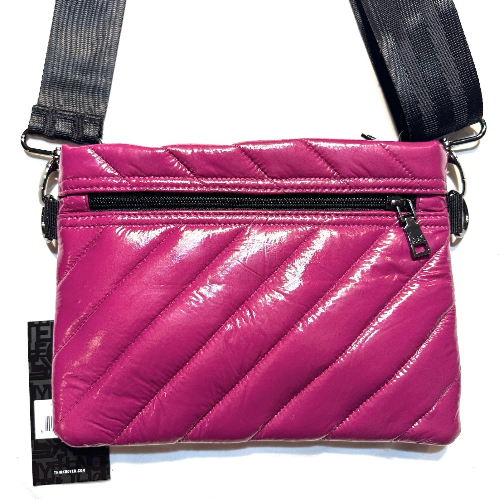 THINK ROYLN Diagonal Bum Bag 2.0 Shoulder Crossbody Glossy Garnet (MSRP $108)