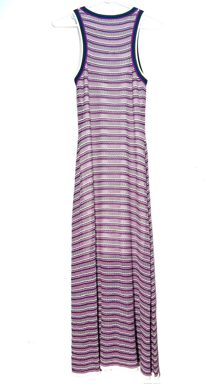 VERONICA BEARD Sivan Stripe Knit Sleeveless Sweater Dress Purple (MSRP $428)