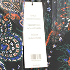 VERONICA BEARD Bolade Sheer Silk Paisley Mini Dress Black (MSRP $648)