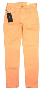 RAG & BONE Womens Stretch Denim High Rise Skinny Jeans Peach Pink (MSRP $195)