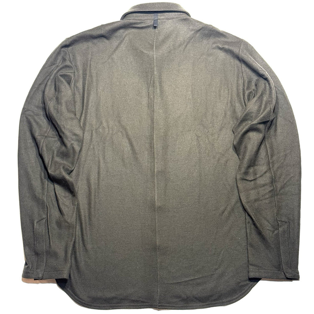 RAG & BONE Mens Japanese Wool Precision Snap Over Shirt Army Green XL -MSRP $498