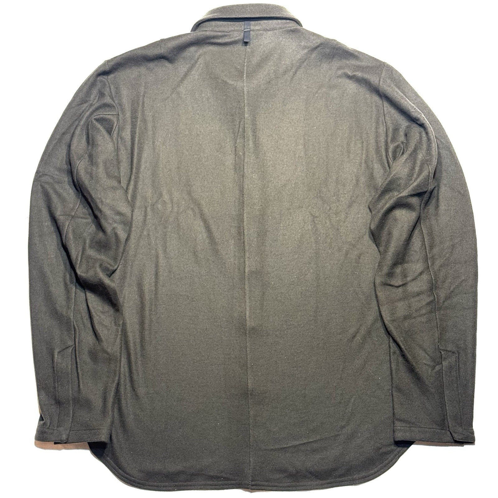 RAG & BONE Mens Japanese Wool Precision Snap Over Shirt Army Green XL -MSRP $498