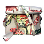 MAISON MARGIELA Womens 5AC Floral Leather Crossbody Bag Grey (MSRP $2,280)