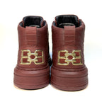 BALLY Mens Meson Croc Embossed Leather Mid Top Sneakers Heritage Red 7 MSRP $720