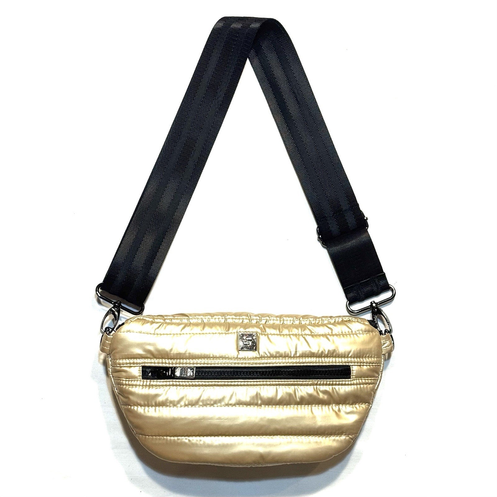 THINK ROYLN Double Down Sling Crossbody Bag Pearl Mineral Gold (MSRP $148)
