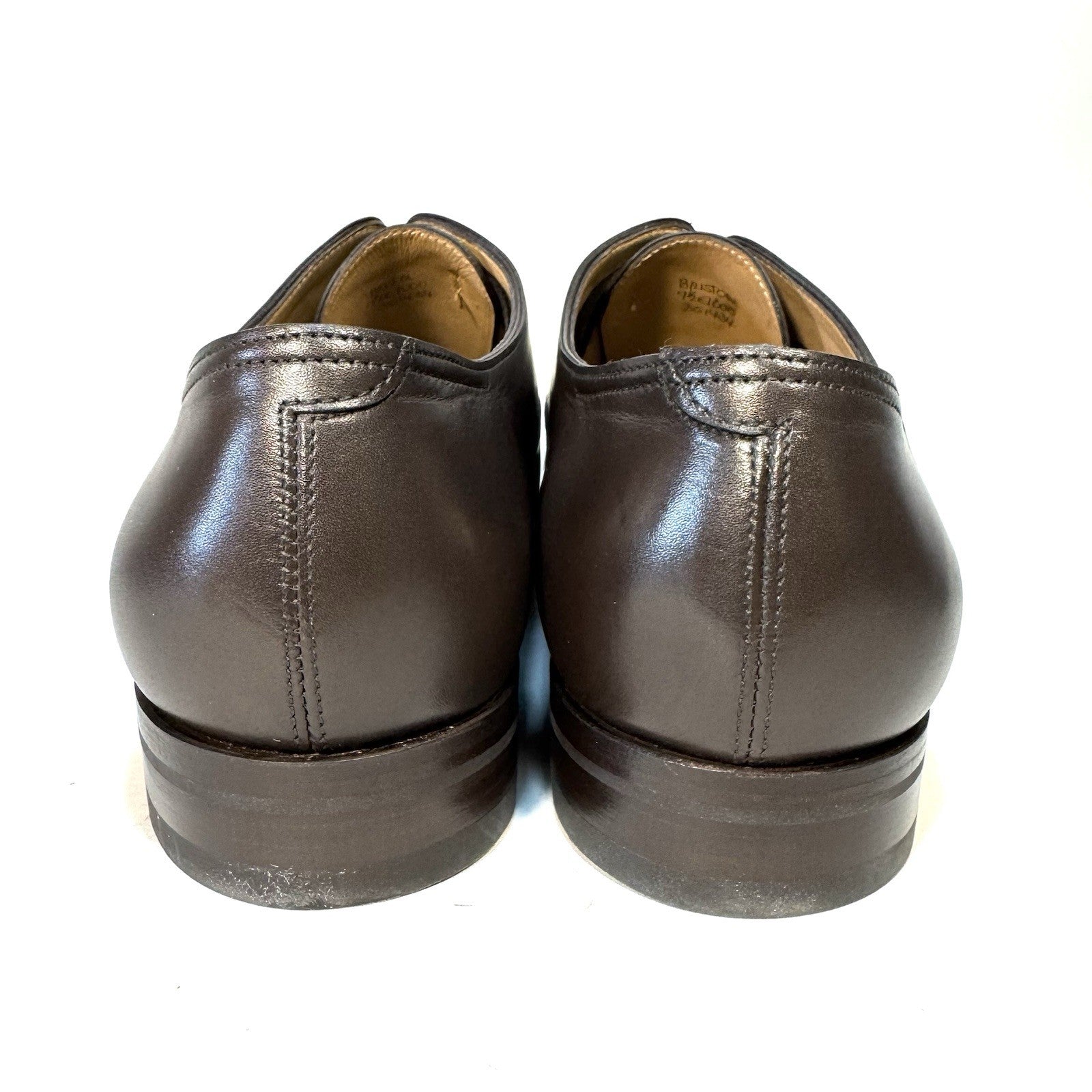 JOHN LOBB Mens Bristol Calf Leather Lace Up Dress Shoes Brown 9.5 (MSRP $1,420)