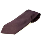 REISS Mens Molat Wool Blend Twill Neck Tie Dark Plum Burgundy (MSRP $95)