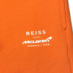 REISS x McLaren Mens Formula 1 Torque Cotton Sweat Shorts Orange XL (MSRP $160)