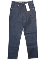 MAISON KITSUNE Womens Cropped Straight Japanese Denim Jeans Indigo (MSRP $230)