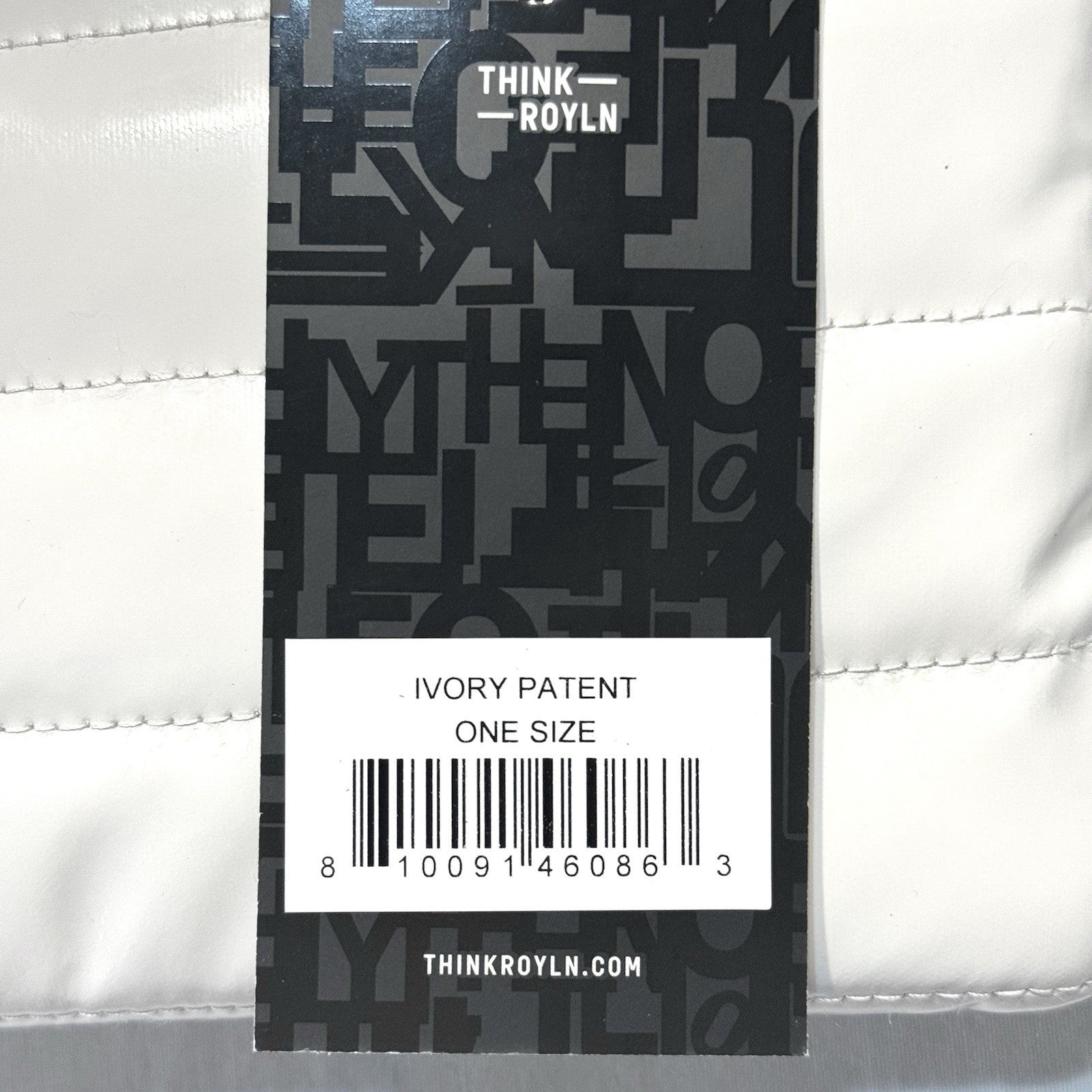 THINK ROYLN Bum Bag Shoulder Crossbody Patent Ivory White (MSRP $98)