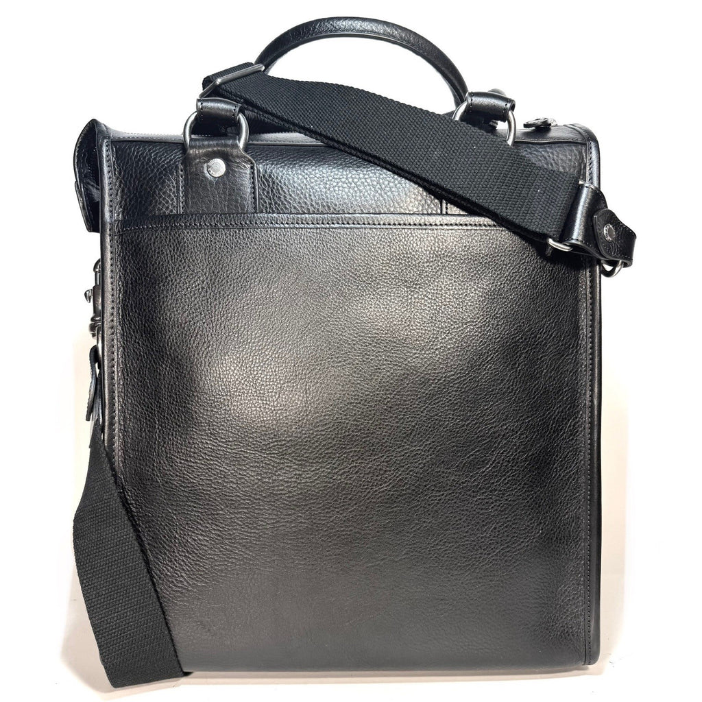 GHURKA Overlander No. 3 Leather Messenger Bag Vintage Black (MSRP $1,795)