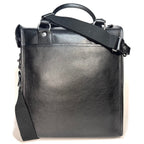 GHURKA Overlander No. 3 Leather Messenger Bag Vintage Black (MSRP $1,795)