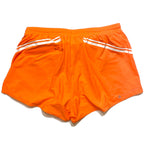 ADIDAS STELLA MCCARTNEY Womens TPA Striped Shorts Orange (MSRP $95)
