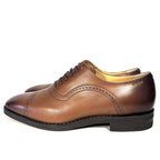 BALLY Scribe Mens Scotch Calf Leather Lace Up Dress Shoes Brown 7 (MSRP $1,200)