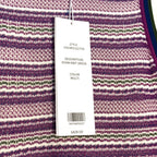 VERONICA BEARD Sivan Stripe Knit Sleeveless Sweater Dress Purple (MSRP $428)