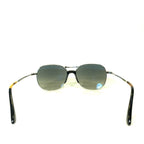 PERSOL Mens 2449 1074/71 Square Sunglasses Black Silver 56mm (MSRP $340)
