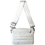 THINK ROYLN Yacht Bum Bag 2.0 Shoulder Crossbody Raffia White (MSRP $118)