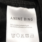 ANINE BING Womens Alaia Long Sleeve Ruffle Dress Black (MSRP $349)