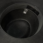 JANESSA LEONE Womens Beck Wool Leather Trim Fedora Hat Black L (MSRP $337)