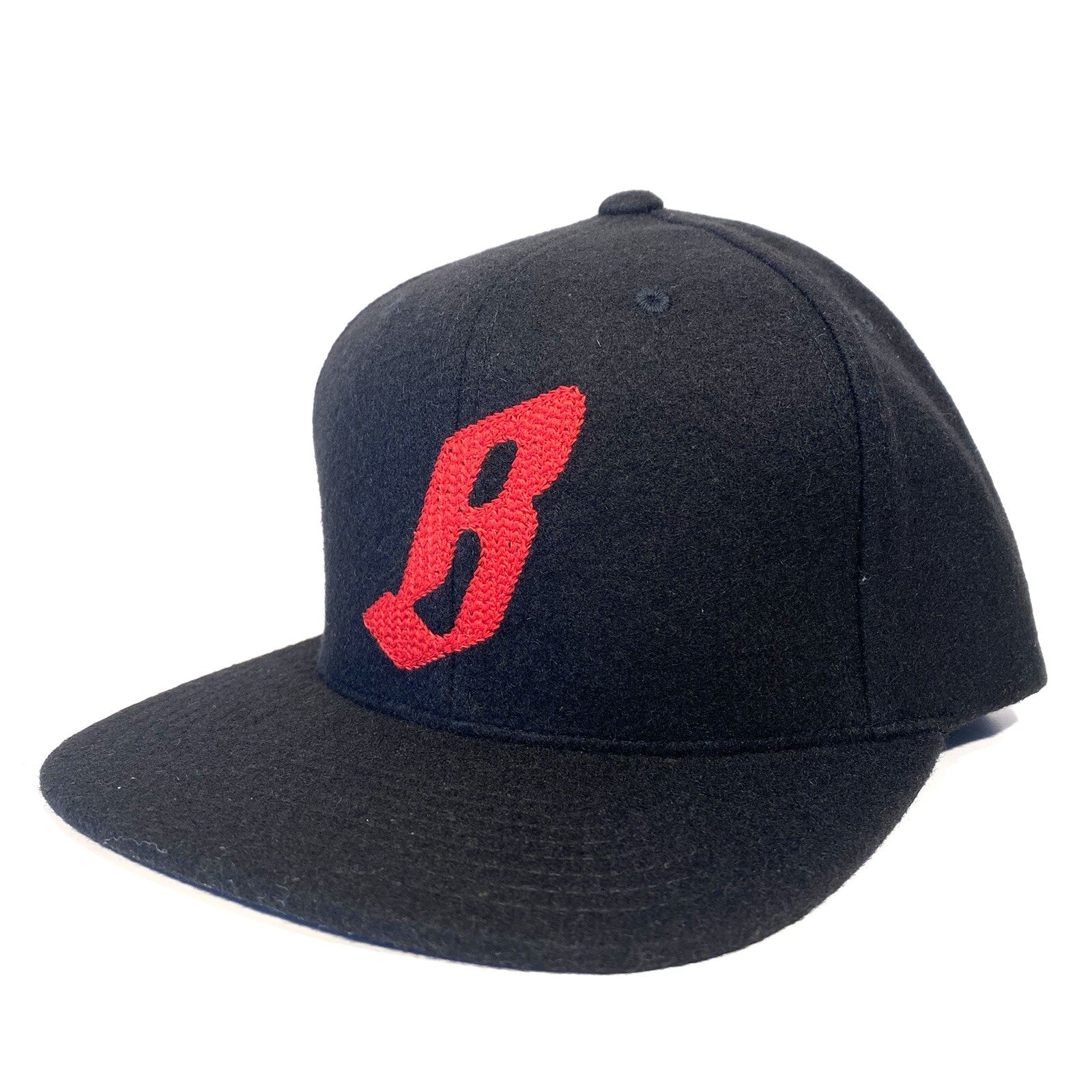 BILLIONAIRE BOYS CLUB Embroidered B Logo Wool Blend Snapback Hat Black