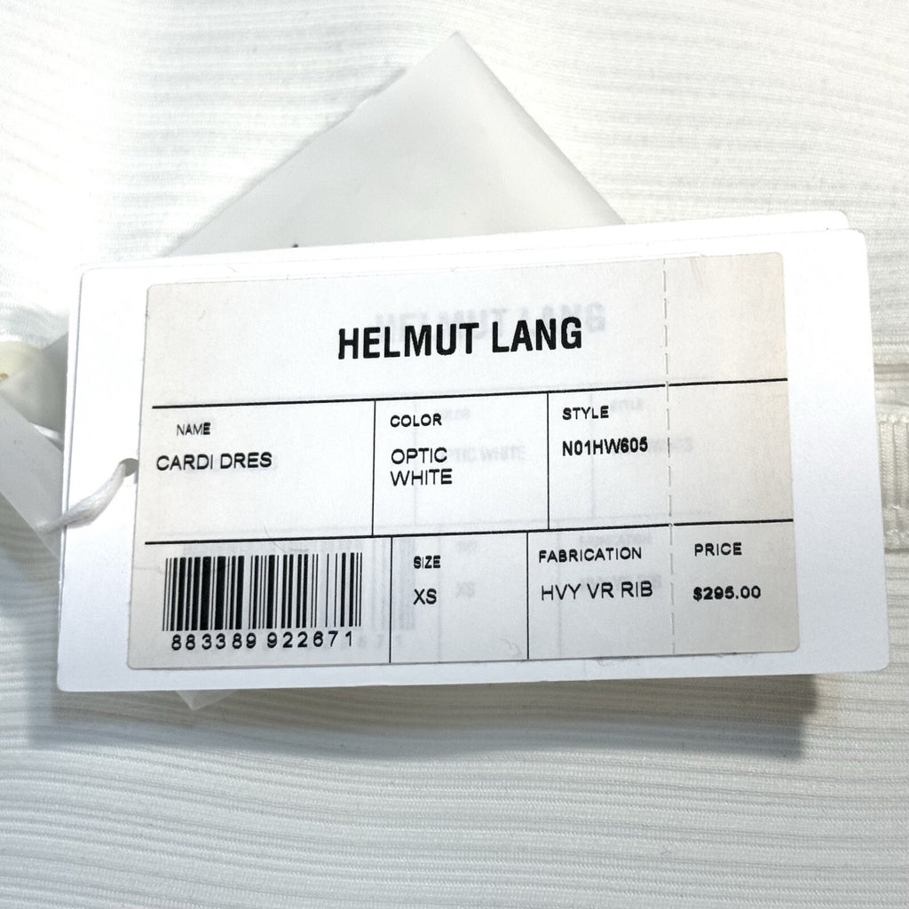 HELMUT LANG Womens Cardigan Short Sleeve Dress White XS (MSRP $295)
